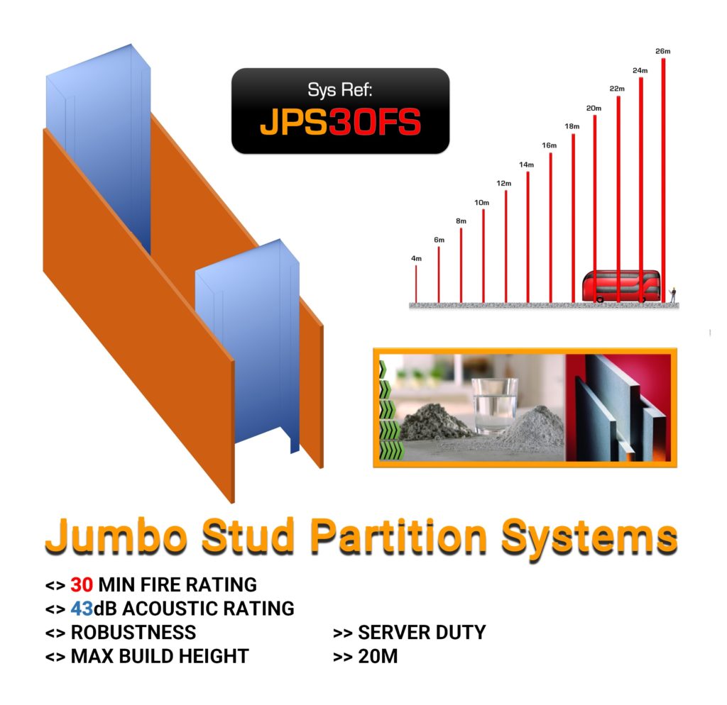 JPS30FS Jumbo Stud Partition Systems